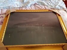 EZELINO BRIANTE 50x70 OLIO SU TAVOLA ORIGINALE "POSILLIPO NOTTURNO"