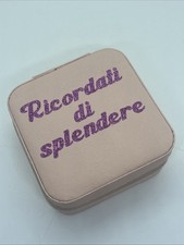 Portagioielli da viaggio custodia gioielli donna Frase glitter personalizzato