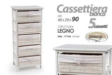 Cassettiera legno slim - cassettiera,