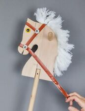 Cavallo asta legno cavalcabile