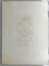 STAMPA ANTICA Ornamento su piccolo pilastro in ringhiera Scalea de' Giganti VENEZIA