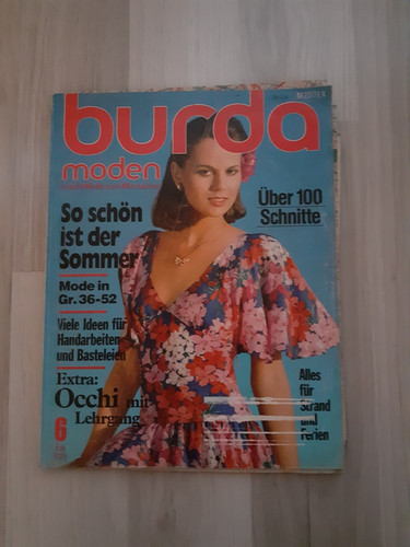 Vecchio quaderno moda burda - quaderno,