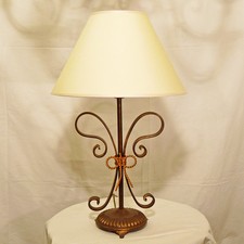 LUME LAMPADA ART.83 FERRO BATTUTO PARALUME FORGIATO RUSTICO LIBERTY BAROCCO 