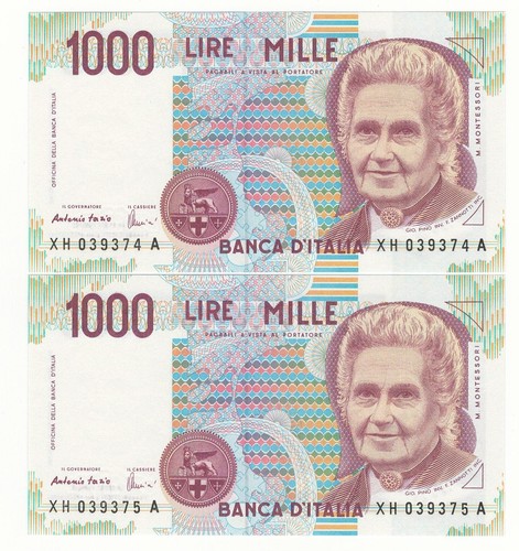 1000 lire montessori serie - montessori,