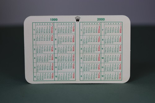 Rolex calendario 1999 2000 - calendario, 1999-2000