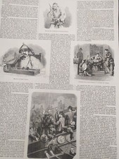 4 stampe antiche Oppio Droghe