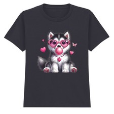 T-shirt Husky cucciolo cani