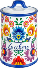 Barattolo zucchero decorato - zucchero, in