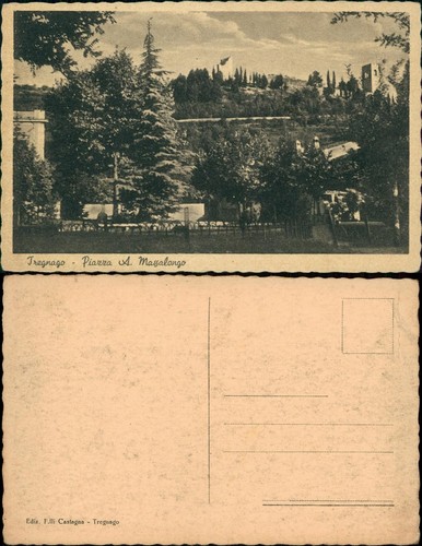 Cartolina tregnago piazza - tregnago, a