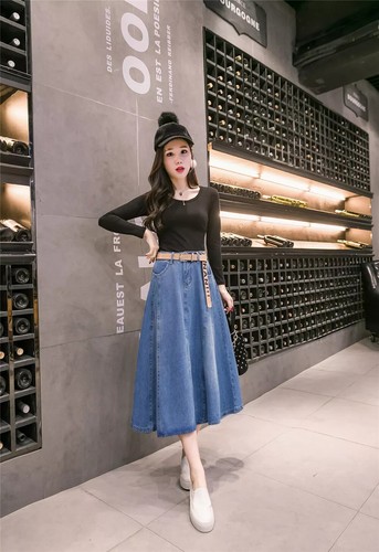 Gonna donna lunga jeans - lunga,