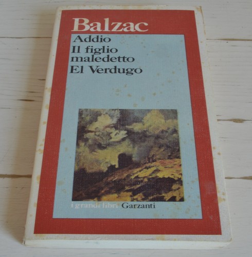 Balzac addio figlio - balzac,