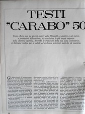 ANNI 70 MOTO TESTI CARABO 50