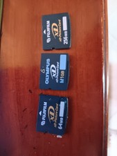 Fujifilm xD-Picture Card  64MB +256 +  1GB + contenitore