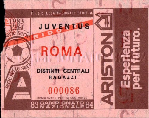 Biglietto stadio juventus roma - biglietto,
