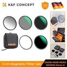 K&F Concept Set Filtri Magnetici Nano X GND8,ND8,ND64,ND1000 con Magnetico