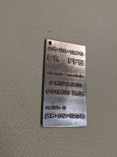 Biglietto metallico speciale - metallico,