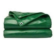 TELO TELONE IN PVC VERDE OCCHIELLATO CON OCCHIELLI IMPERMEABILE 280 GR E 540 GR