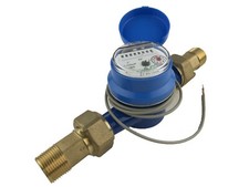 DAE AS-100mP Misuratore Acqua 1" con Uscita Impulsi, Misura in Litri + Accoppiamento NPT