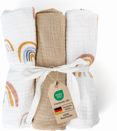 Mussole cotone set tre - mussole,