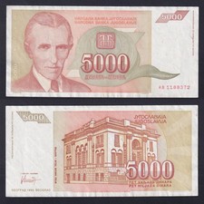 Banconota Jugoslavia 5000