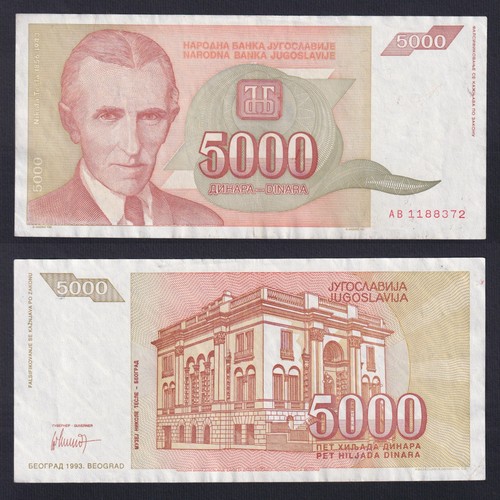 Banconota jugoslavia 5000 - banconota,