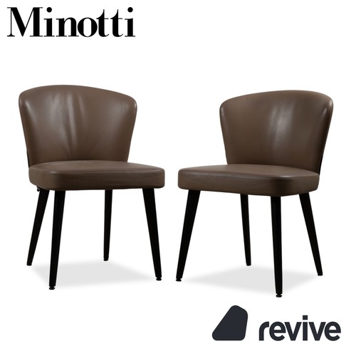 Sedia minotti aston pelle - sedia, in