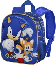 ZAINETTO ASILO SCUOLA SONIC PER BAMBINI EFFETTO 3D 33X11X26 CM. 5 LITRI