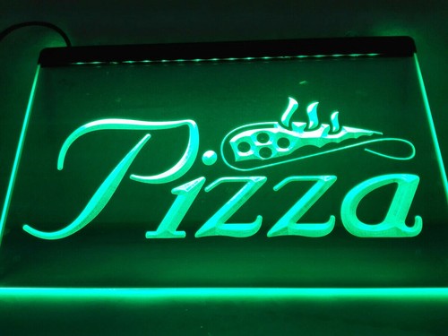Pizza slice display led neon - slice,