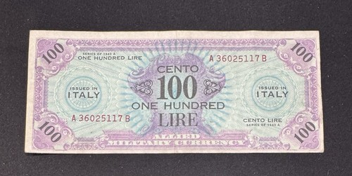 100 lire allied military - am,