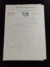 Carta Intestata Contarina Dante Fregnan Concessionario Caterpillar 1934 QX364