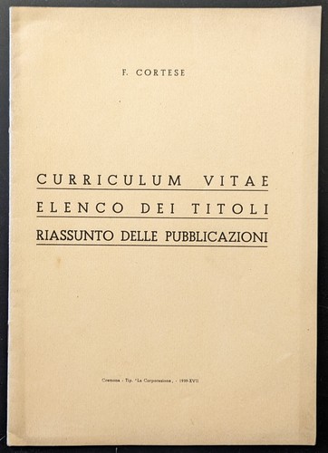 Curriculum vitae elenco dei - vitae,