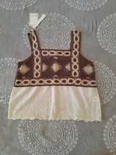 CROP TOP PIZZO UNCINETTO COLOR