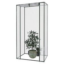 Serra orto piante senza ripiani struttura in acciaio telo in PVC 95x70x190 cm