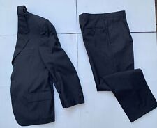 VESTITO COMPLETO UOMO GIACCA PANTALONI TG. 46 RENATO BALESTRA NERO LANA MERINO