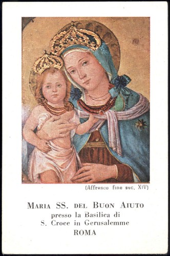 Santino holy card madonna - santino-holy,