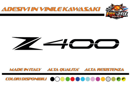 Adesivi moto 400 z400 - adesivi,