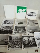 cartella stampa giornalisti only press originale 1966 lancio Fiat 124 berlina