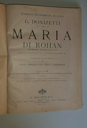 Donizetti maria rohan opera - maria,