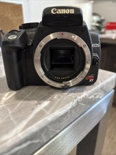 Canon Rebel XT DSLR fotocamera nera solo corpo DIFETTOSA PER RICAMBI