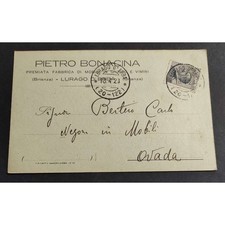 Cartolina Lurago d'Erba - Pietro Bonacina - Premiata Fabbrica di Mobili in Giunc