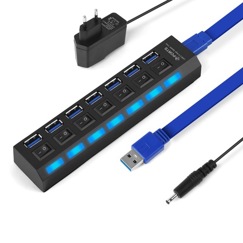 Hub usb alimentato porte - usb, (1