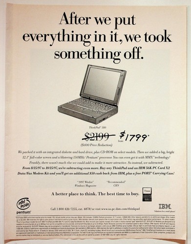 Ibm thinkpad 380 - ibm, laptop