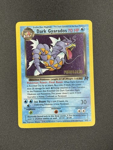 Dark gyarados - dark, (prerelease)