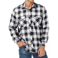 Camicia uomo a quadri flanella
