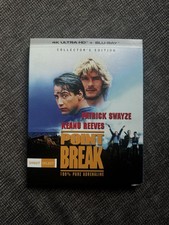 Point Break Collector's Edition (4K Ultra HD Blu-ray, 1991) w/ slipcover Sealed