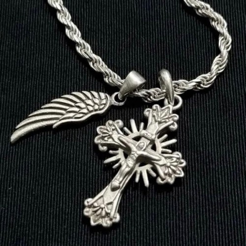 Collana uomo vintage argento