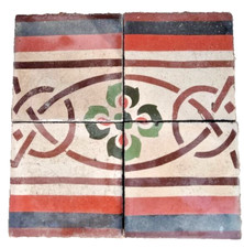 4 mattonelle riggiole in