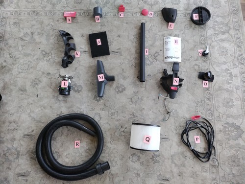 Pezzi ricambio per shop vac - pezzi, di