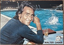 WALTER CHIARI CARTOLINA PROMOZIONALE CON AUTOGRAFO ORIGINALE