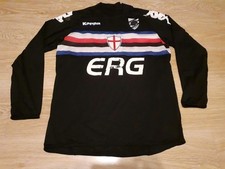 MAGLIA SHIRT VINTAGE FOOTBALL CALCIO SAMPDORIA KAPPA NERA XXL. ERG 2008 2009
